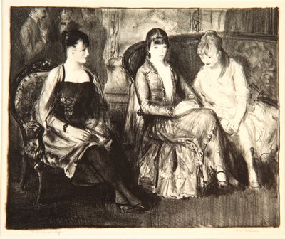 Elsie, Emma en Marjorie, 1921 door George Wesley Bellows